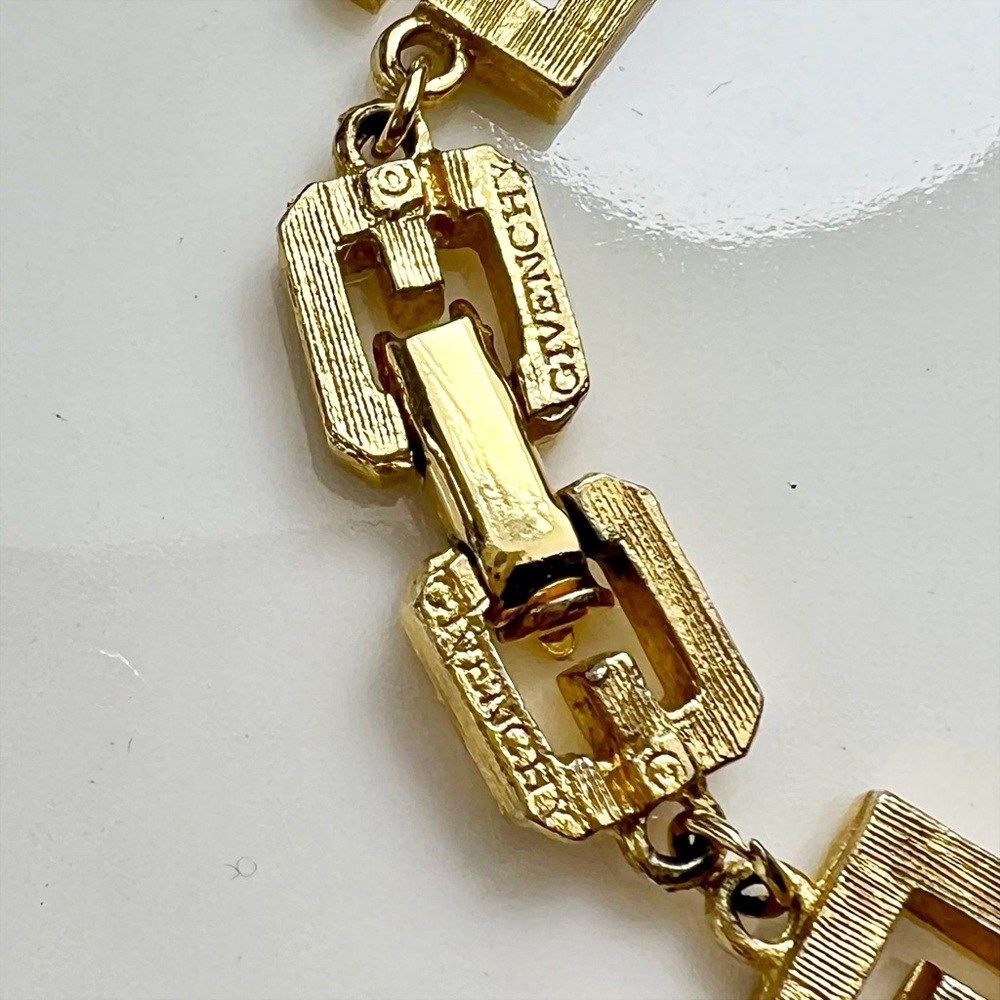 Givenchy Crystal & Gold Plated Logo Bracelet - Picture 5 of 6